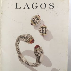 Exquisite  Vintage Lagos Cuff** 18k Gold /Sterling/Citrine